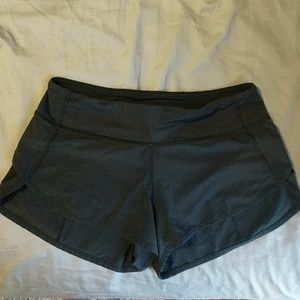 Black Lululemon speed shorts